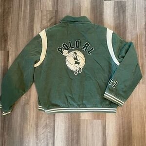 Vintage Polo Ralph Lauren Polo Sport. Basketball “Lay Up” varsity style Jacket.